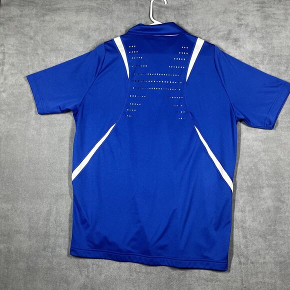 FILA Polo Shirt Men's Large Navy Blue Polyester Golf Performance Short Sleeve - Picture 7 of 7